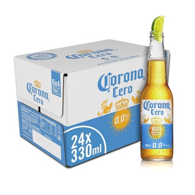 CORONA Cero 0% Χωρίς Αλκοόλ Γυάλινη Φιάλη 330ml 24 τεμ.
