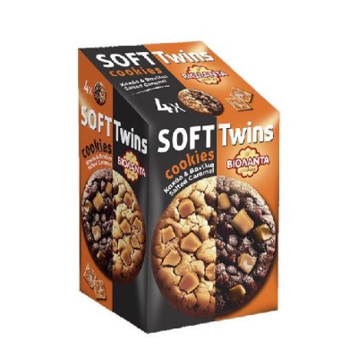 VIOLANTA SOFT TWINS COOKIES COCOA, VANILLA & CARAMEL 160G
