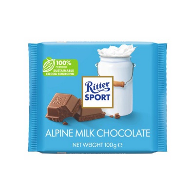 RITTER SPORT Σοκολάτα Γάλακτος 100g