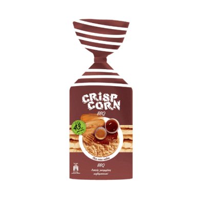 CRISP CORN Γκοφρέτες Καλαμποκιού με Γεύση Μπάρμπεκιου 123,5g