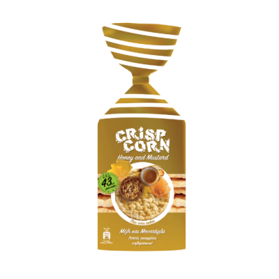 CRISP CORN Γκοφρέτες Καλαμποκιού με Γεύση Μέλι και Μουστάρδα 123,5g