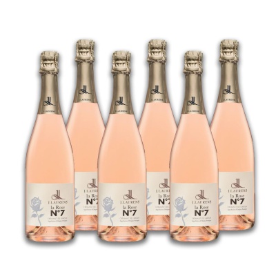 J. LAURENS LA ROSE NO7 CREMANT DE LIMOUX BRUT 12%VOL 750ML BIO 6PCS