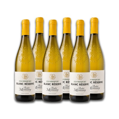 ANDRE MONTESSUY Blanc Reserse Chardonnay 2024 Medium Dry Οίνος Λευκός Ημίξηρος 12%vol 750ml 6τεμ.