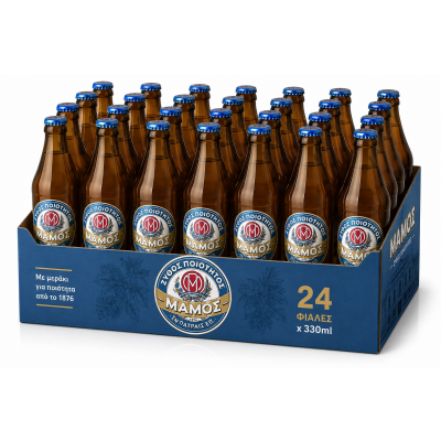 MAMOS Μπύρα Φιάλη 330ml 24τεμ.